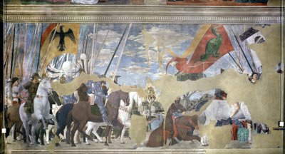 The Battle of the Milvian Bridge, 312 AD, from the Legend of the True Cross, completed 1464 by Piero della Francesca